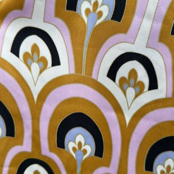 House Of Harlow 1960 Multicolor Wide Leg Satin Deco Print Palazzo Pants Small - Picture 9 of 10